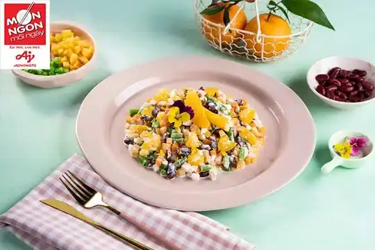 salad cam đậu đỏ