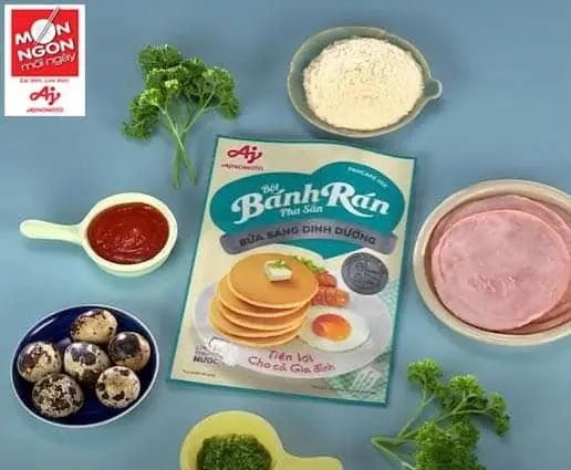 Cach lam PANCAKE JAMBON TRUNG CUT nguyen lieu