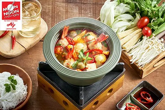 Lẩu c&aacute; vi&ecirc;n nấu sấu