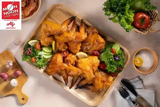 C&aacute;nh g&agrave; nướng cay