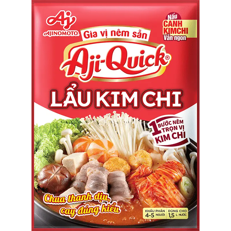 Gia vị n&ecirc;m sẵn Aji-Quick&reg; Lẩu Kim Chi