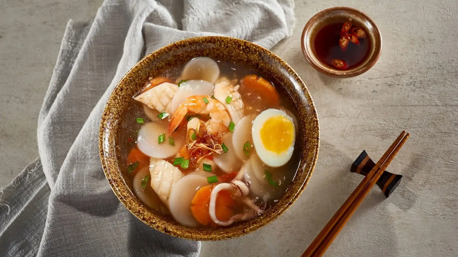 súp phồng tôm hải sản 1