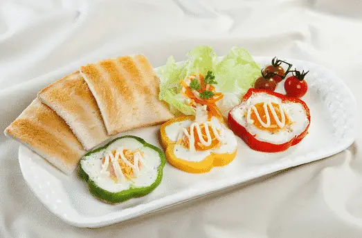 Trứng ốp la ớt chuông