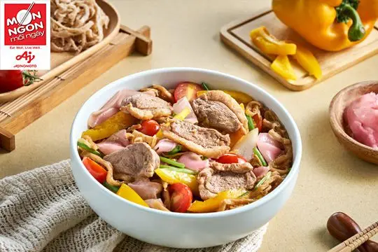 Thịt vịt x&agrave;o củ cải muối
