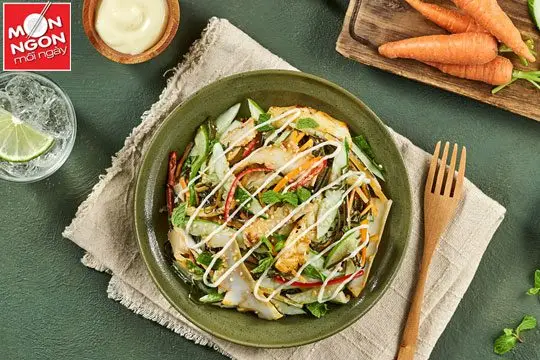 salad mực phổ tai
