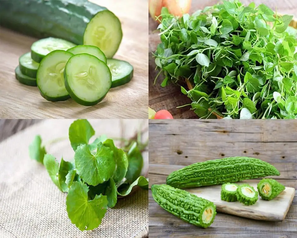 salad rau cu thanh loc co the trong mam com Tet nhe