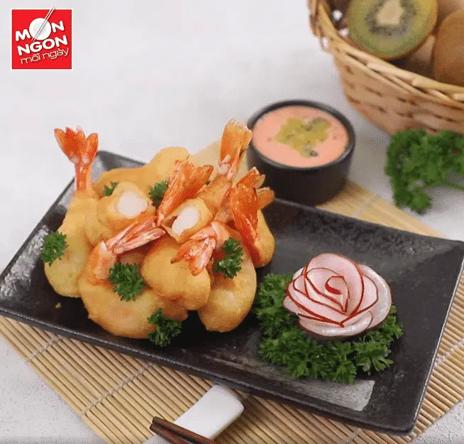 Hướng dẫn làm tôm chiên sốt kiwi ngon lạ miệng