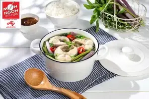 canh chua c&aacute; l&oacute;c đậu tương