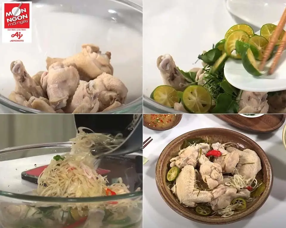 Cach lam canh ga ngam sa tac Buoc 5