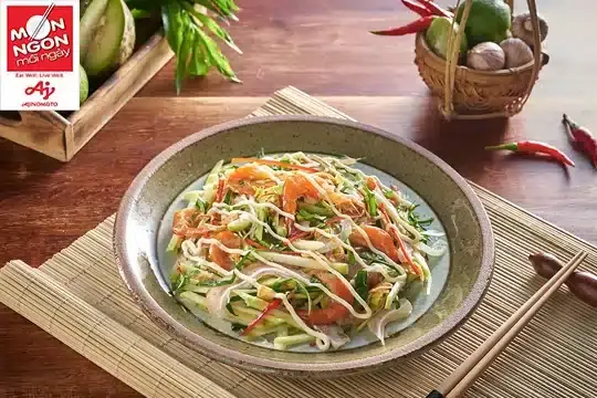 T&ocirc;m chua trộn c&oacute;c xanh