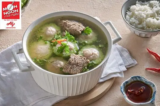 Canh cua khổ qua