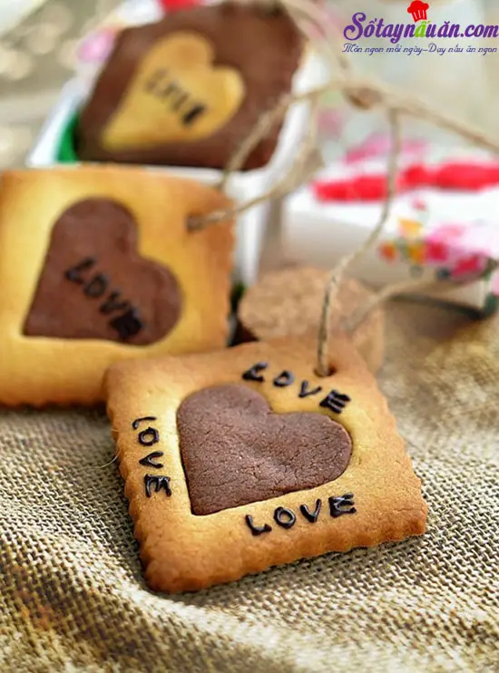 c&aacute;ch l&agrave;m cookie tr&aacute;i tim cho ng&agrave;y Valentine 7