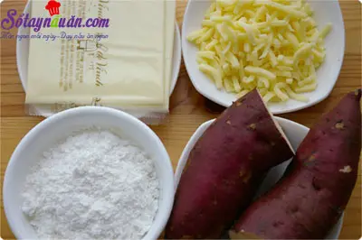 c&aacute;ch l&agrave;m b&aacute;nh khoai lang nh&acirc;n ph&ocirc; mai 1
