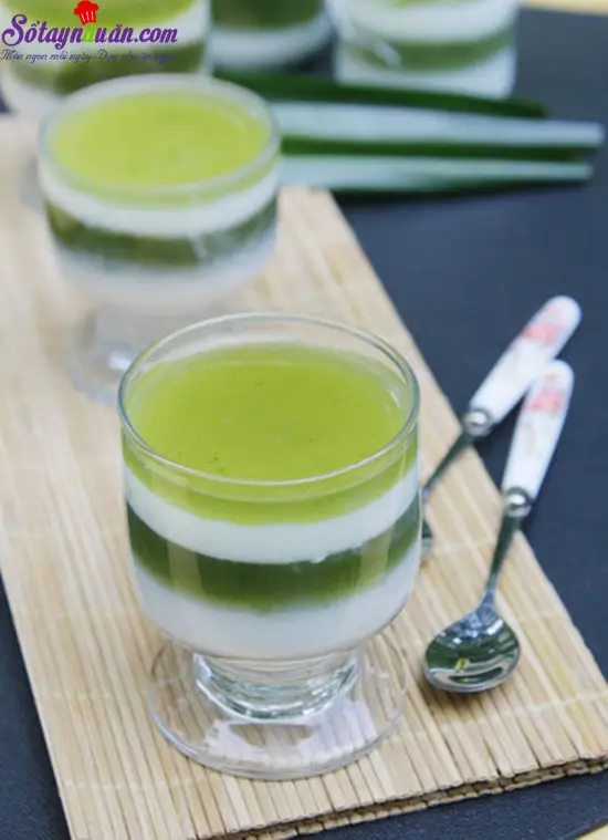 c&aacute;ch l&agrave;m thạch rau c&acirc;u hai tầng 11