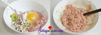 C&aacute;ch l&agrave;m trứng cuộn thịt 2