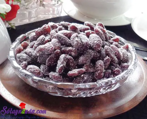 Hướng dẫn l&aacute;m mứt đậu đỏ ngon ngọt đ&oacute;n tết 5