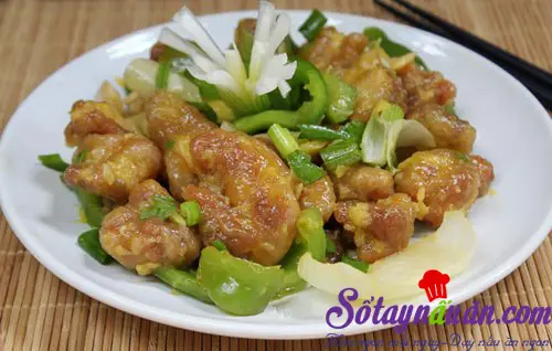 Gà sốt dứa thơm ngon