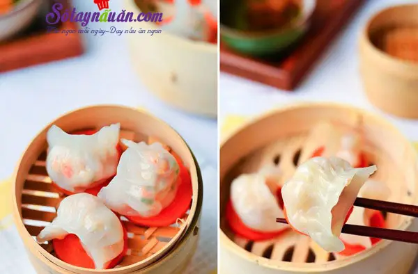 Hướng dẫn l&agrave;m h&aacute; cảo hấp ngon m&ecirc; ly ng&agrave;y lạnh kết quả