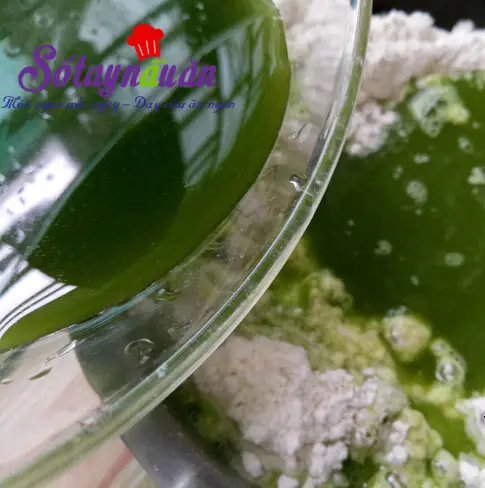 C&aacute;ch l&agrave;m b&aacute;nh bao chay nh&acirc;n tr&agrave; xanh cực dễ cực ngon 2