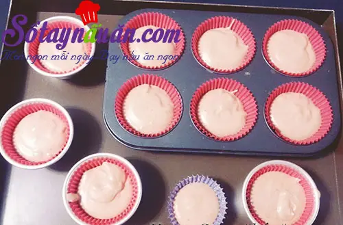 c&aacute;ch l&agrave;m b&aacute;nh cupcake 4