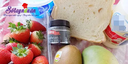 C&aacute;ch l&agrave;m b&aacute;nh m&igrave; sandwich kẹp tr&aacute;i c&acirc;y