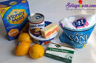 Học c&aacute;ch l&agrave;m cheesecake chanh thơm v&agrave; ngon tuyệt nguy&ecirc;n liệu