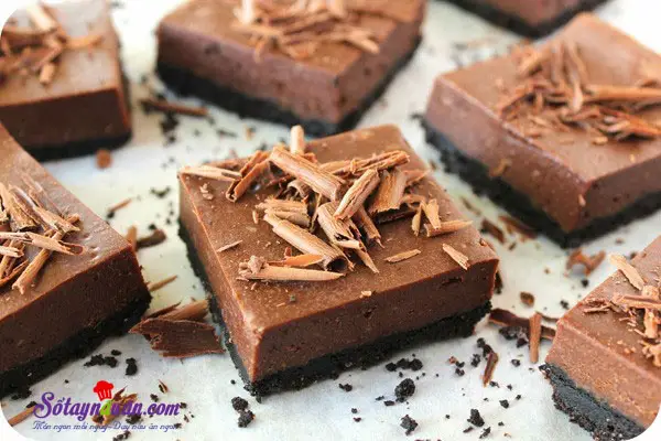 Học c&aacute;ch l&agrave;m cheesecake vị socola si&ecirc;u hấp dẫn kết quả
