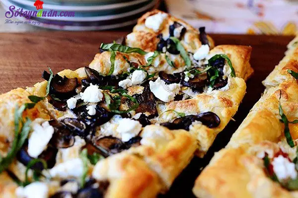 pizza l&agrave;m từ vỏ b&aacute;nh pastry vị ngon kh&oacute; chối từ kết quả