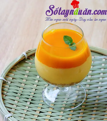 Cách làm pudding xoài giải nhiệt