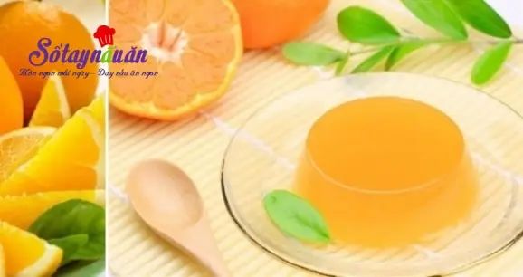 Cách làm thạch cam bằng gelatin tươi mát cho bé