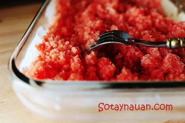 cach lam chanh tuyet dua hau, cach lam nuoc hoa qua, So Tay Nau An