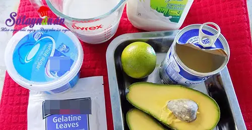 Học l&agrave;m ch&egrave; bơ cực ngon cực dễ cho ng&agrave;y h&egrave; nguy&ecirc;n liệu