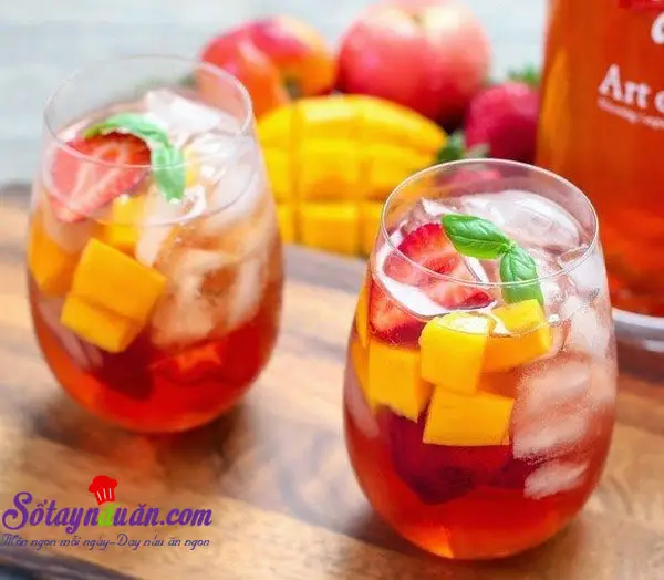 Hướng dẫn cách làm trà chanh dâu tây ngon, bổ, mát lạnh