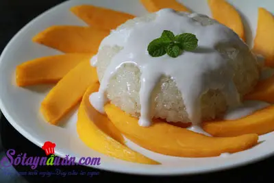 Xôi xoài thơm ngon kiểu Thái