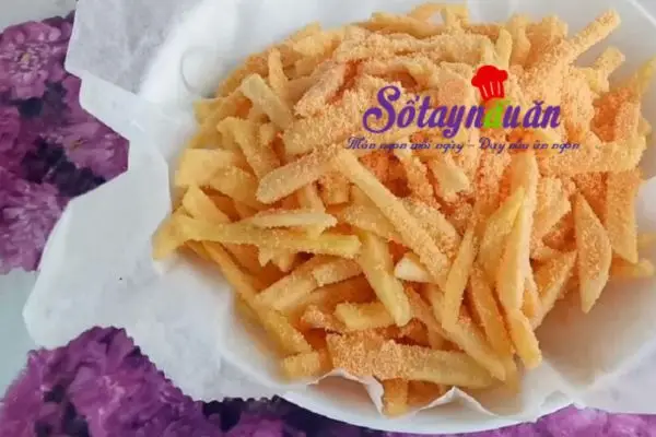 Cách làm khoai tây lắc phô mai giòn rụm béo ngậy