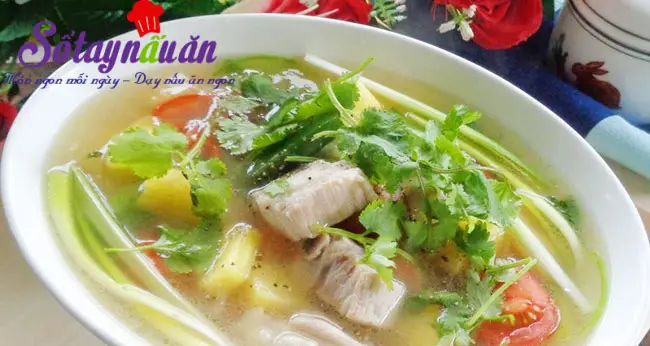 Canh sườn chua ngọt đậm đà hương vị gia đình