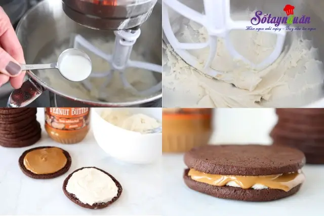 c&aacute;ch l&agrave;m b&aacute;nh quy kem chocolate
