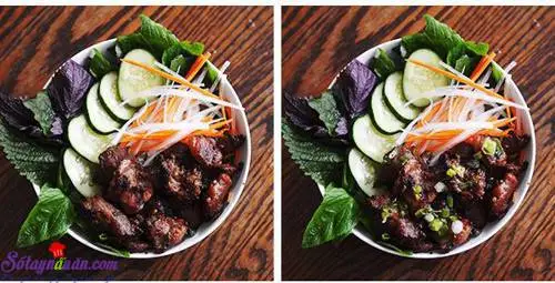 c&aacute;ch l&agrave;m b&uacute;n thịt nướng 4