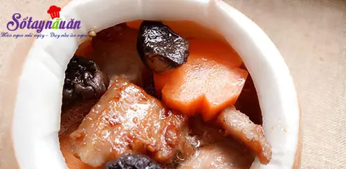 C&aacute;ch l&agrave;m thịt ba chỉ om sọ dừa ngon hết cơm 3