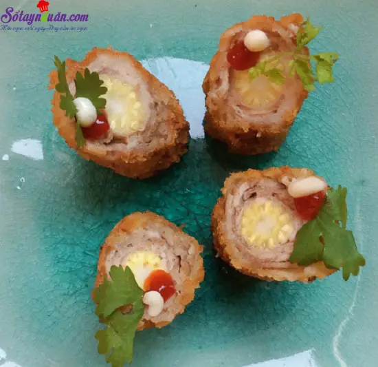 thịt b&ograve; cuộn ng&ocirc; non 11