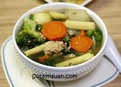 C&aacute;ch nấu canh rau củ thit nạc - M&oacute;n ngon ng&agrave;y h&egrave; 5