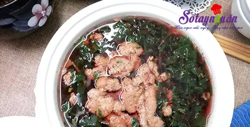 Canh cua rau dền cho ng&agrave;y nắng n&oacute;ng kết quả
