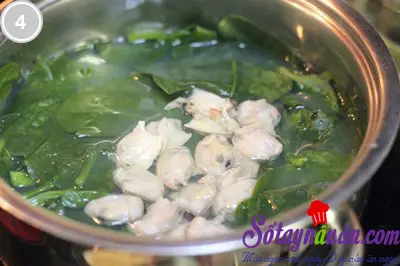 Canh mồng tơi nấu ngao 4