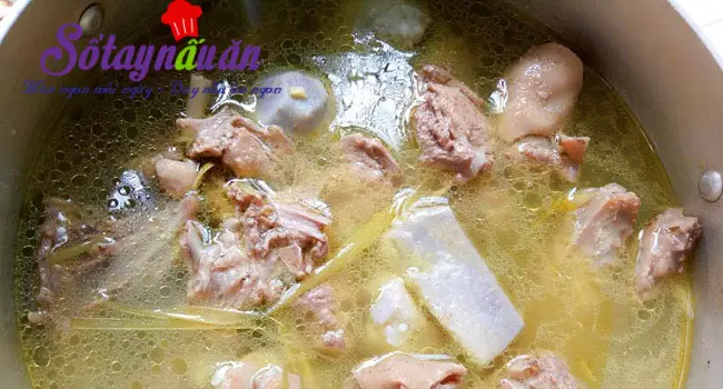 Vịt hầm khoai sọ 3