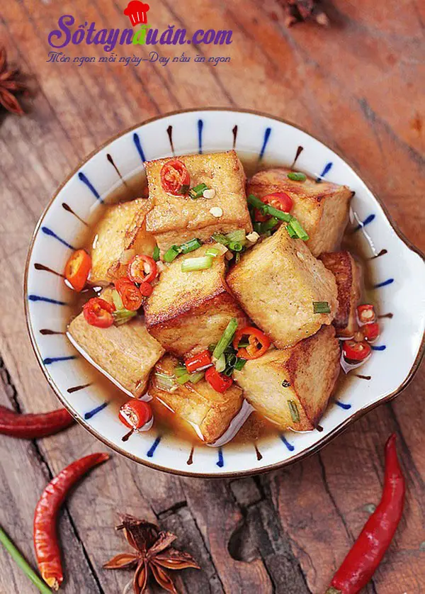 Hướng dẫn c&aacute;ch l&agrave;m đậu phụ kho coca 5
