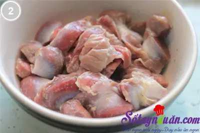 Mề g&agrave; x&agrave;o rau củ 2