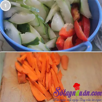 Mề g&agrave; x&agrave;o rau củ 1