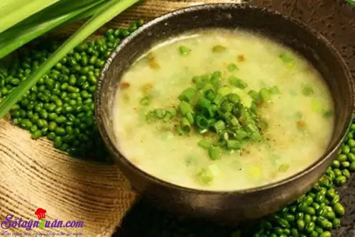 Ch&aacute;o vịt đậu xanh