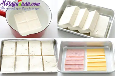 Hướng dẫn l&agrave;m đậu phụ kẹp ph&ocirc; mai chi&ecirc;n x&ugrave; ngon m&ecirc; mẩn 1