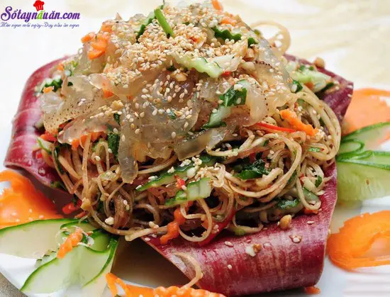 cách làm gỏi sứa bắp chuối 5